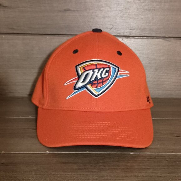 Oklahoma City Thunder NBA 47Forty Seven Orange Hat One Size Elastic Band - Picture 1 of 11